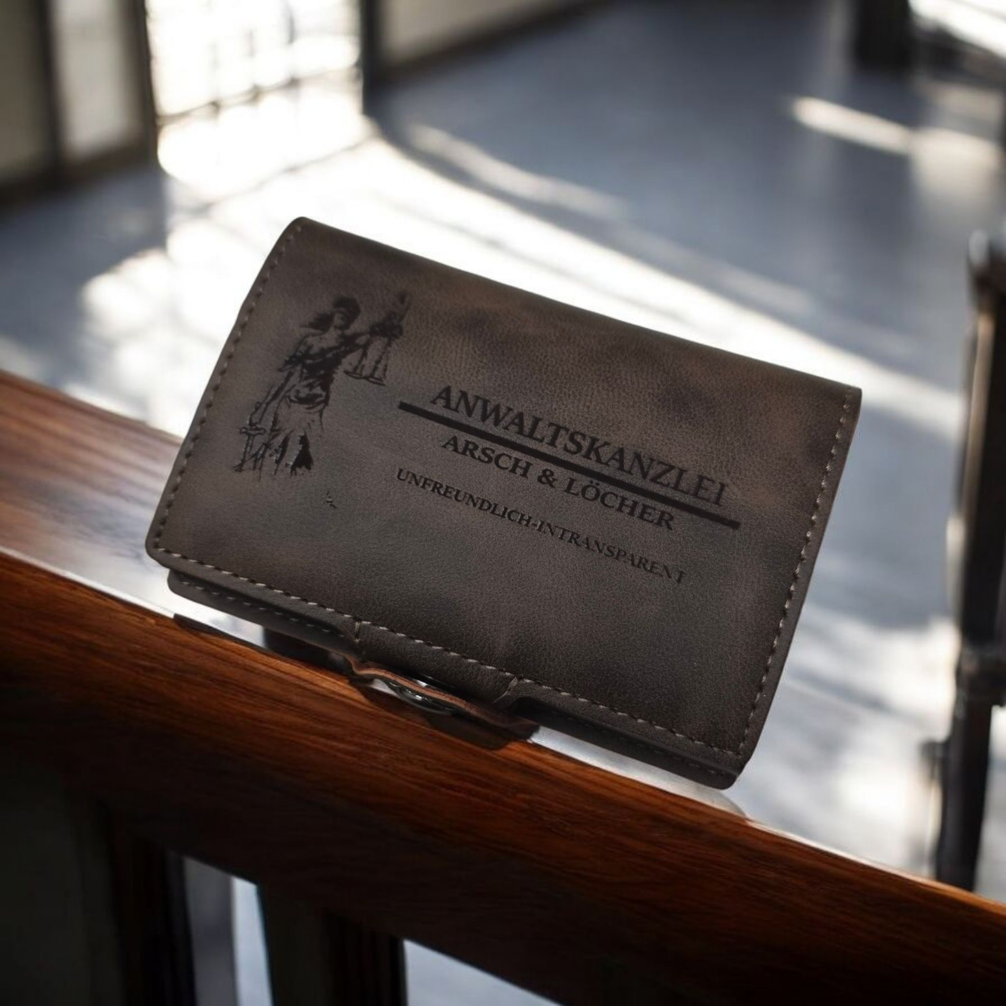 Personalisierbarer Cardholder Mini Portmonnaie, Kunstleder