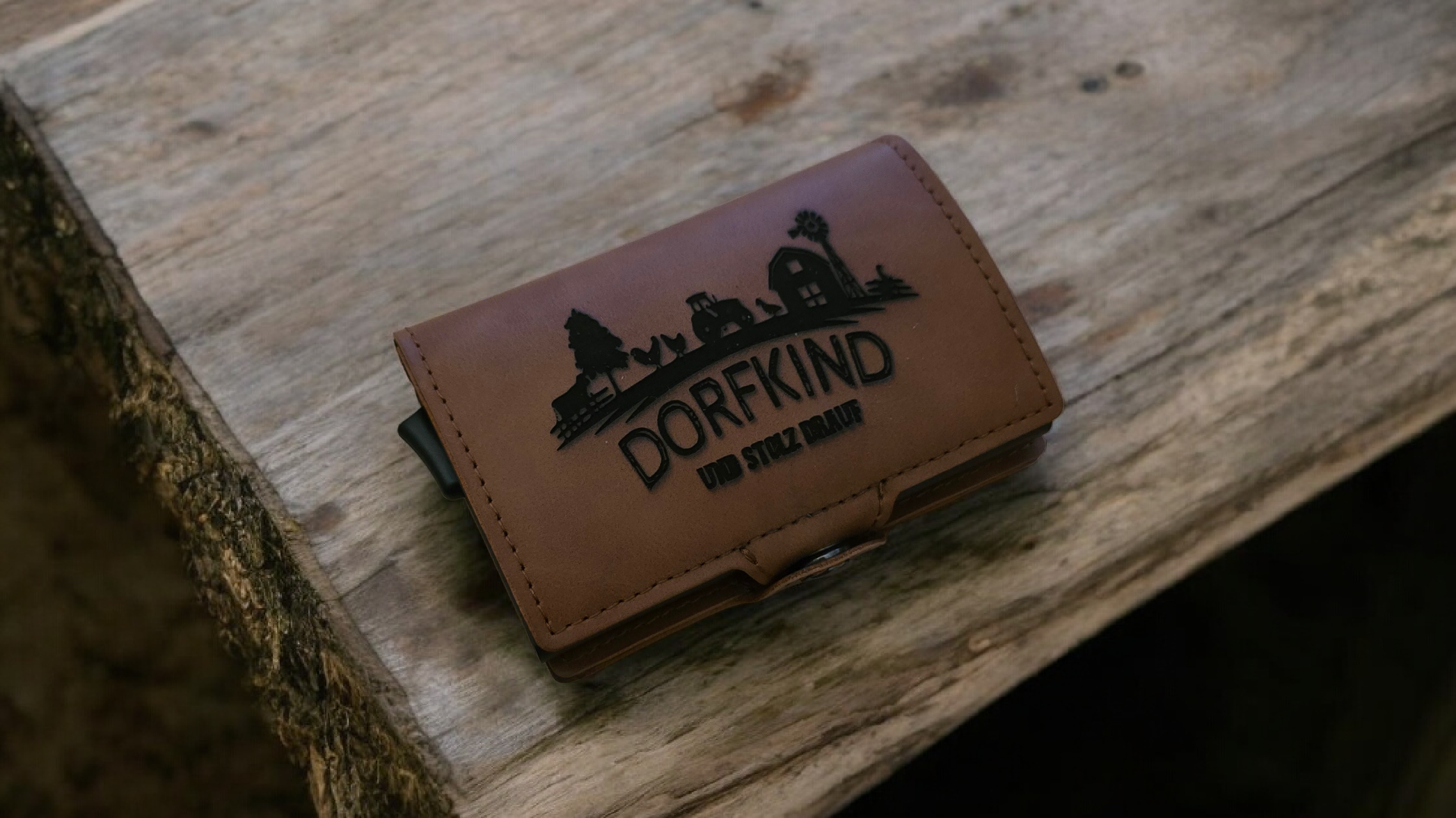 Personalisierbarer Cardholder Mini Portmonnaie, Kunstleder